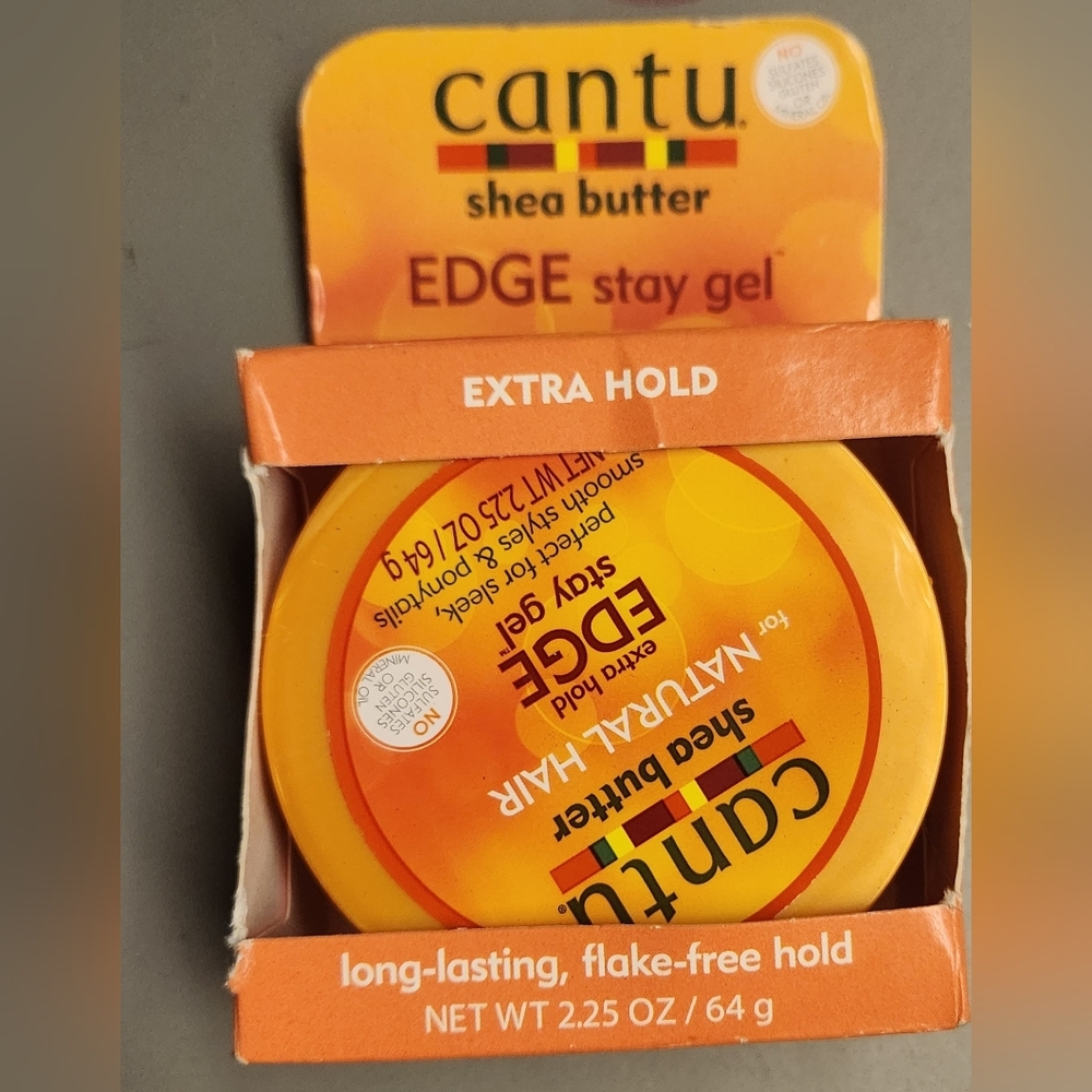 Cantu Shea Butter Extra Hold Edge Stay Gel - Orange